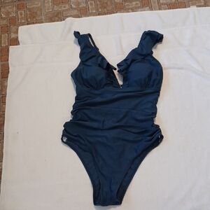 Cupshe Ruffled Navy Bodysuit for Kids